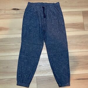 Patagonia women’s hemp & organic cotton Dark Blue chambray Joggers